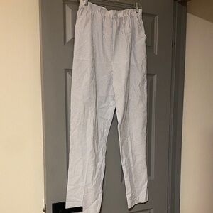 Alfred Dunner Blue and White Striped Pajama Pants Made in USA